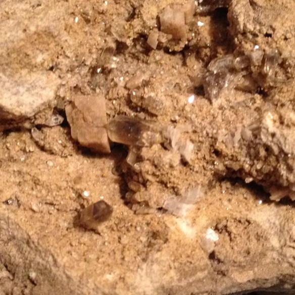 Herkimer Diamonds Mixed with Dolomite in Matrix